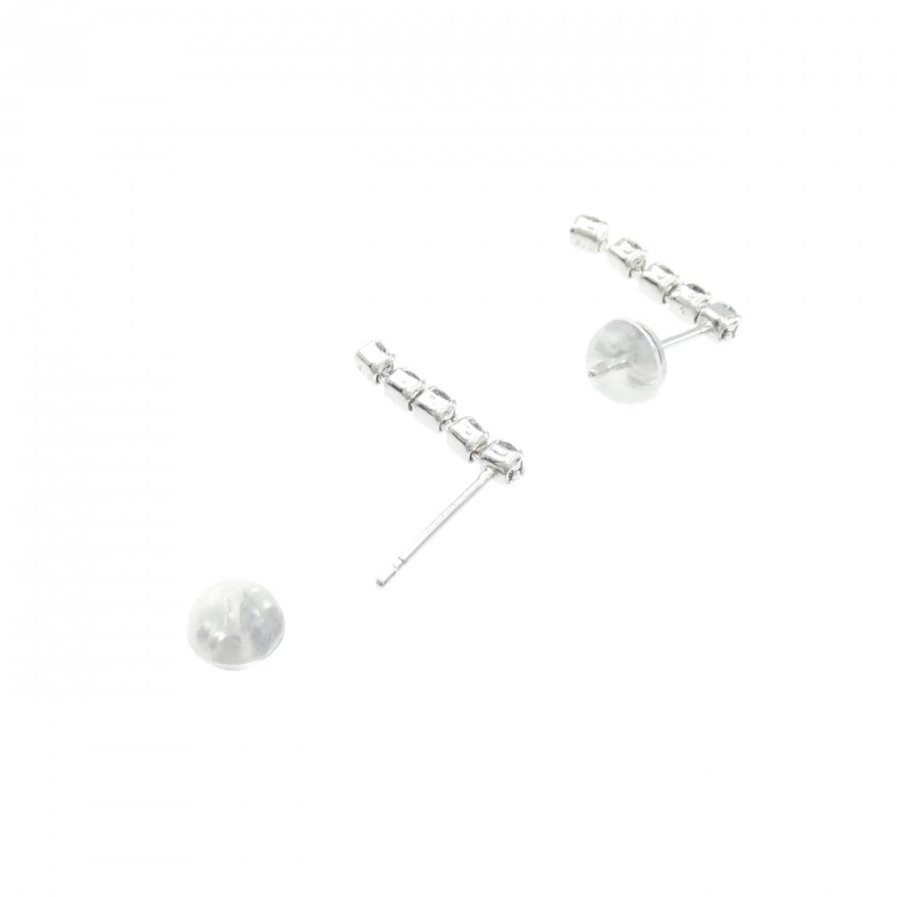 K18WG ダイヤモンド ピアス 0.30CT