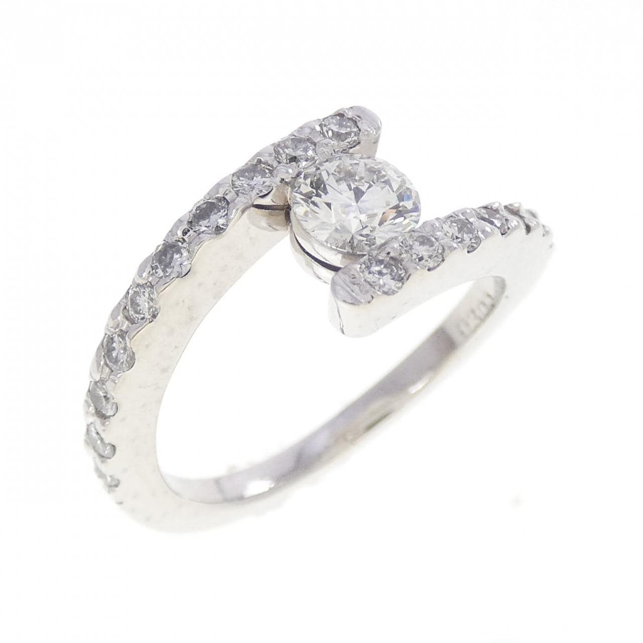 K18WG ダイヤモンド リング 0.330CT