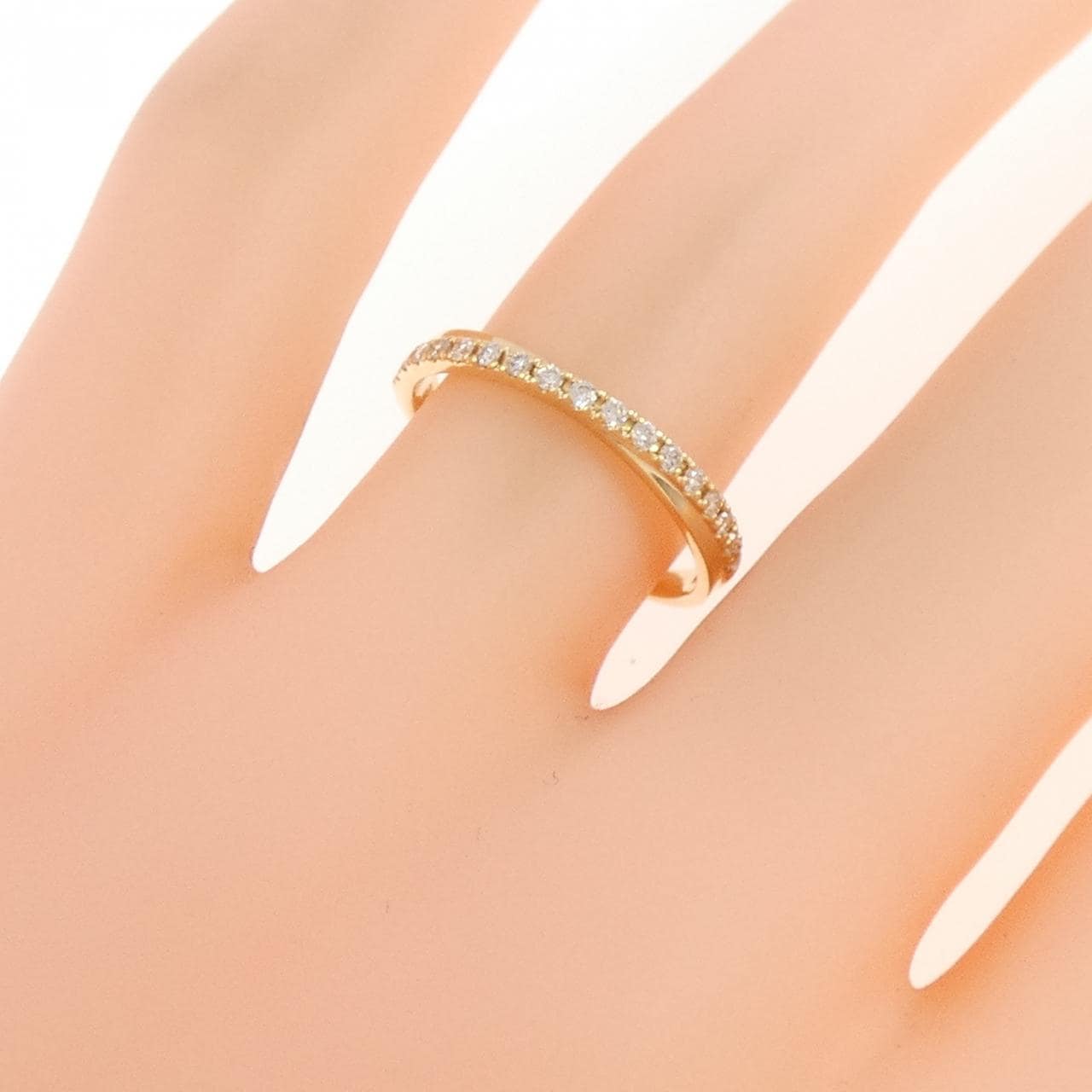 K18YG ダイヤモンド リング 0.13CT