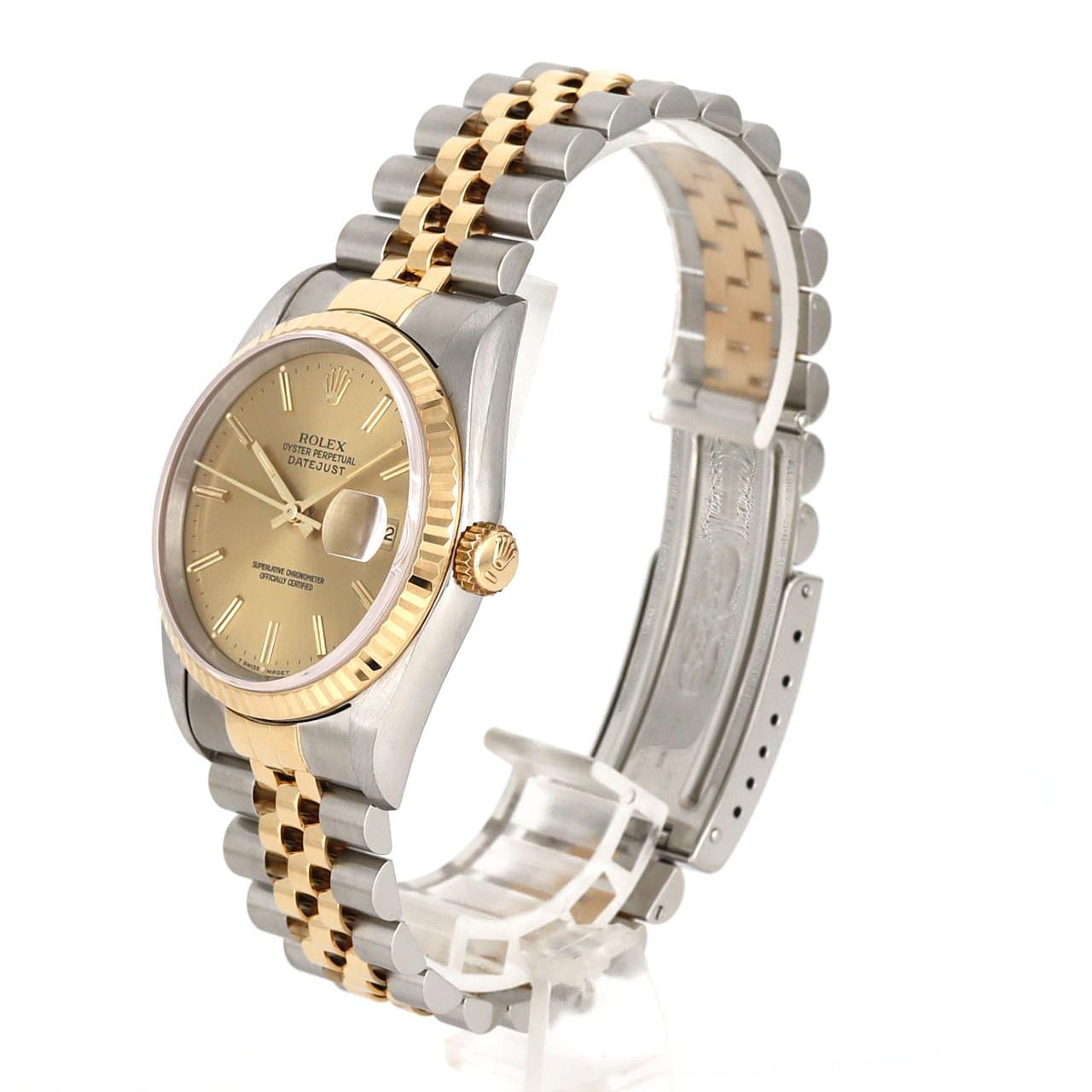 ロレックス デイトジャスト 16233 SSxYG 自動巻 S番