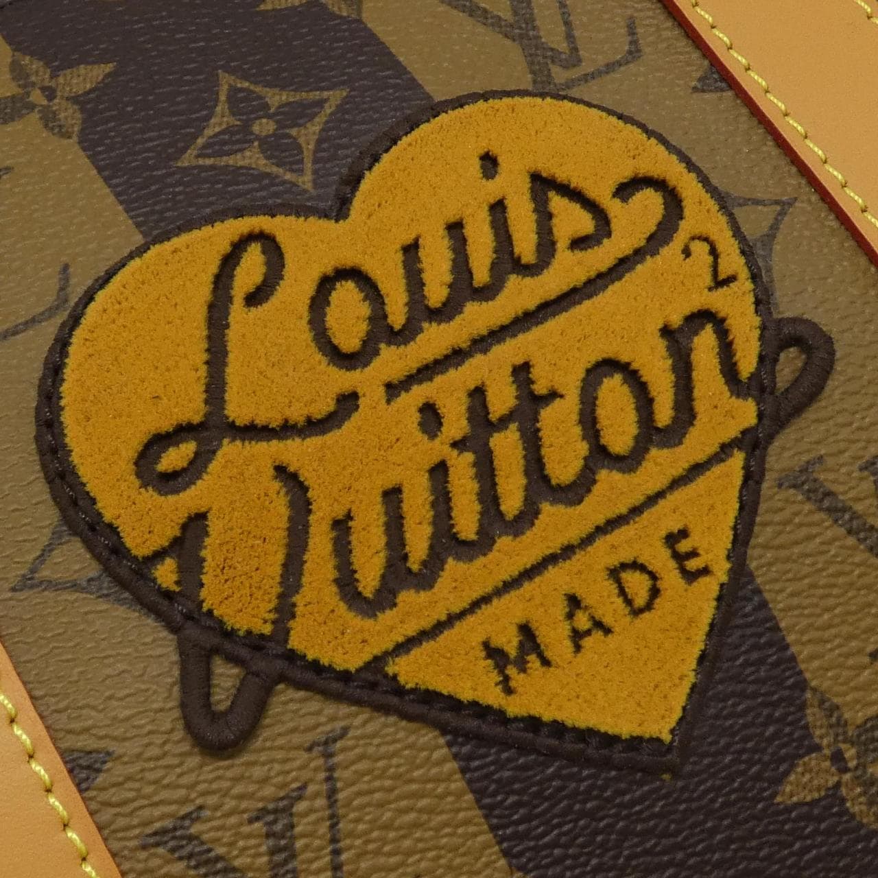 LOUIS VUITTON Monogram Stripe (LV Squared) Keepall Bandouliere 2022SS 50公分 M45967 波士頓包