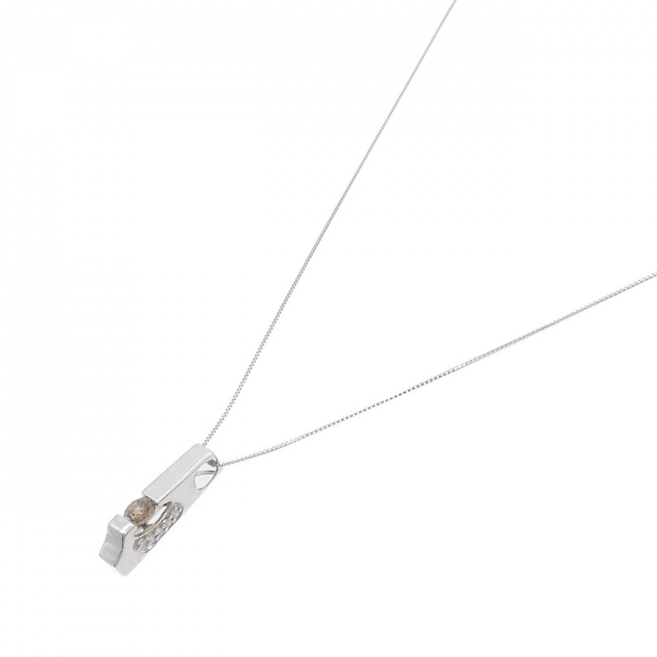 K18WG ダイヤモンド ネックレス 0.50CT