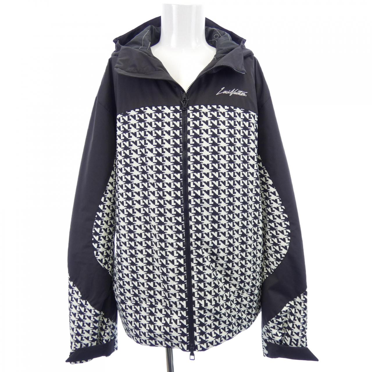 ルイヴィトン LOUIS VUITTON バイカラーパデッドフーデッドブルゾン HOB03WJ34 ジャケット