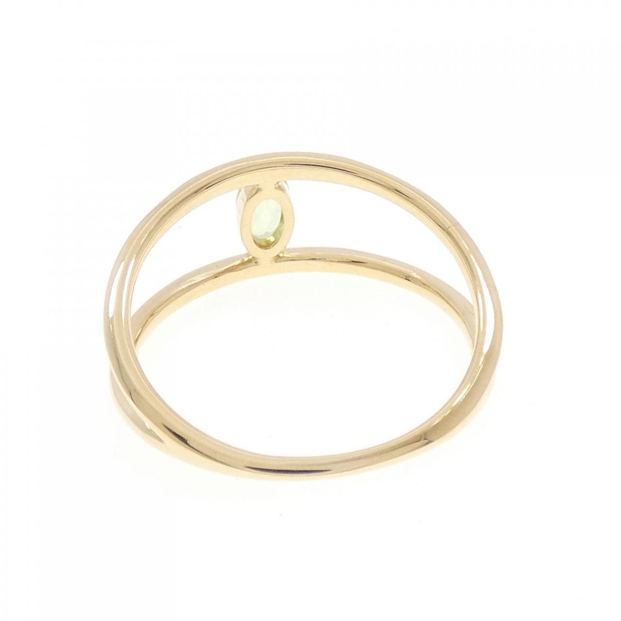 【新品】K18YG ペリドット リング