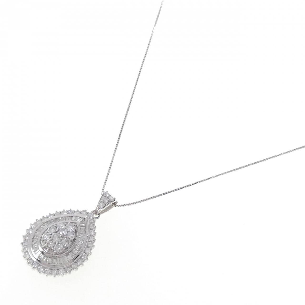 PT900/PT850 ダイヤモンド ネックレス 3.50CT