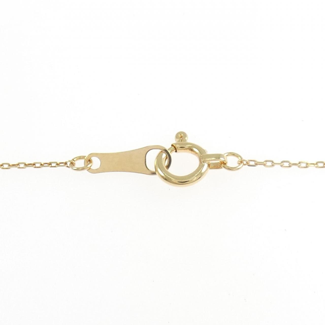 K18YG クロス ダイヤモンド ネックレス 0.20CT