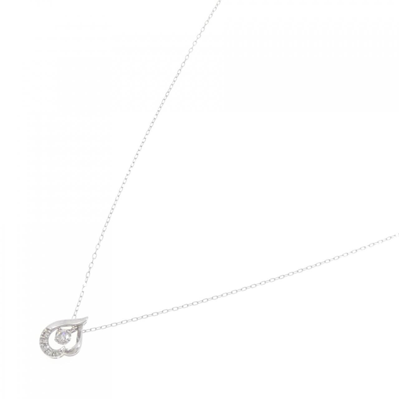 K18WG ダイヤモンド ネックレス 0.05CT