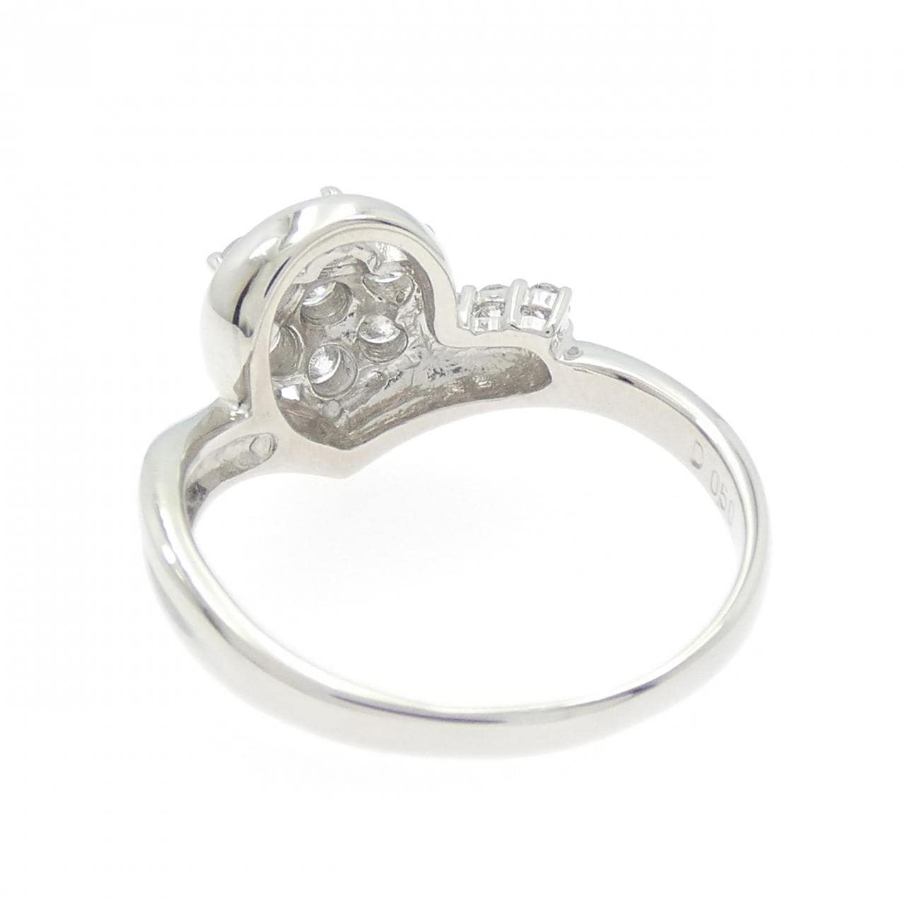 PT900 フラワー ダイヤモンド リング 0.50CT