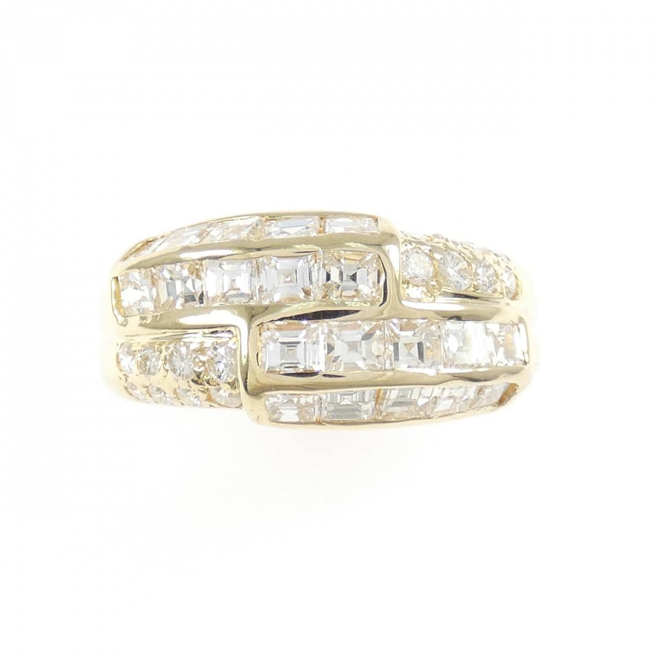 K18YG ダイヤモンド リング 1.60CT