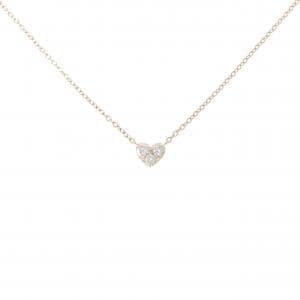 K10YG ハート ダイヤモンド ネックレス 0.09CT