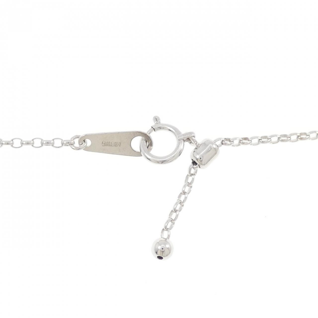 K18WG ダイヤモンド ネックレス 1.00CT