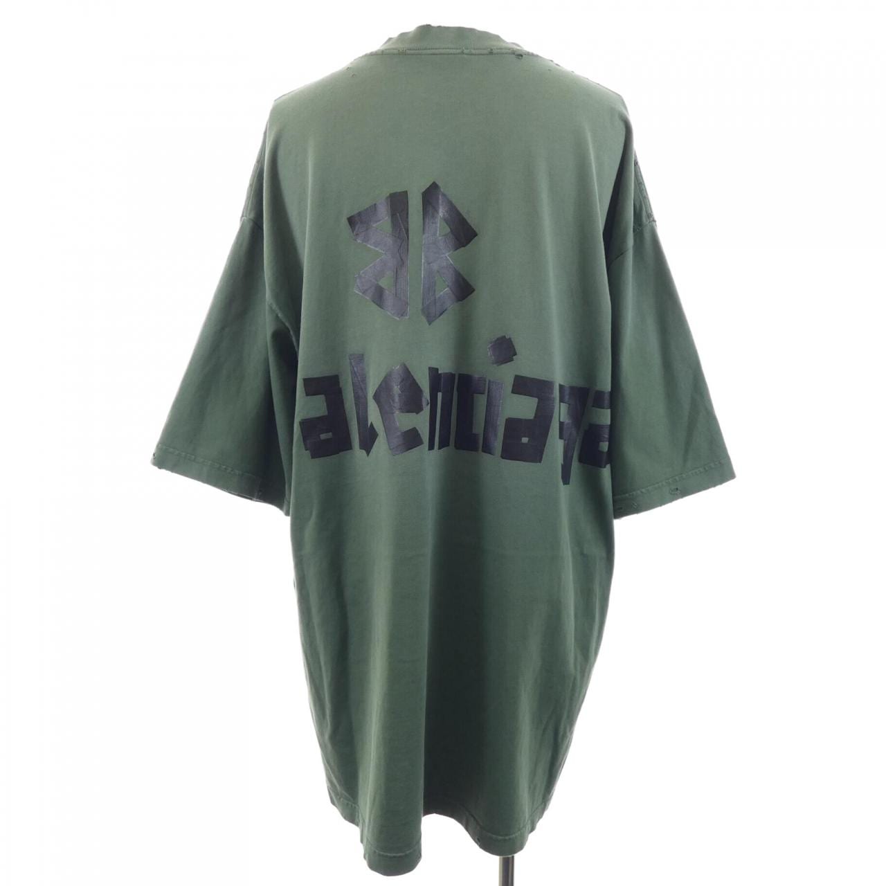 バレンシアガ BALENCIAGA New Tape Type Tシャツ ミディアムフィット 739784 TQVQ8 UNISEX Tシャツ