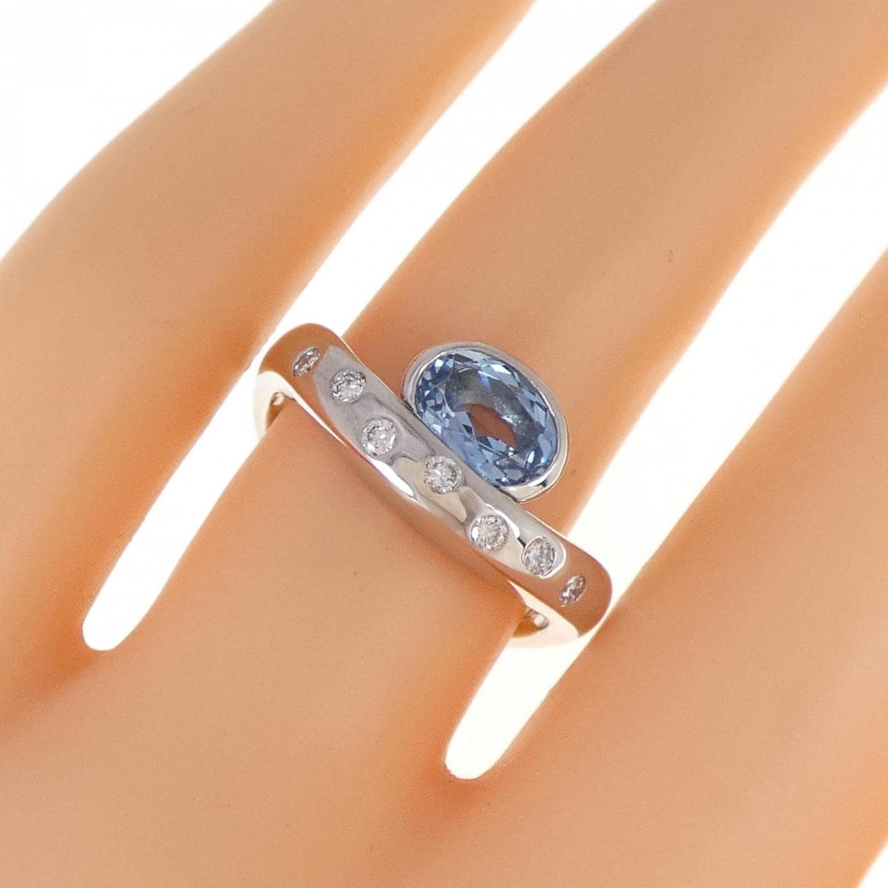 PT アクアマリン リング 0.71CT