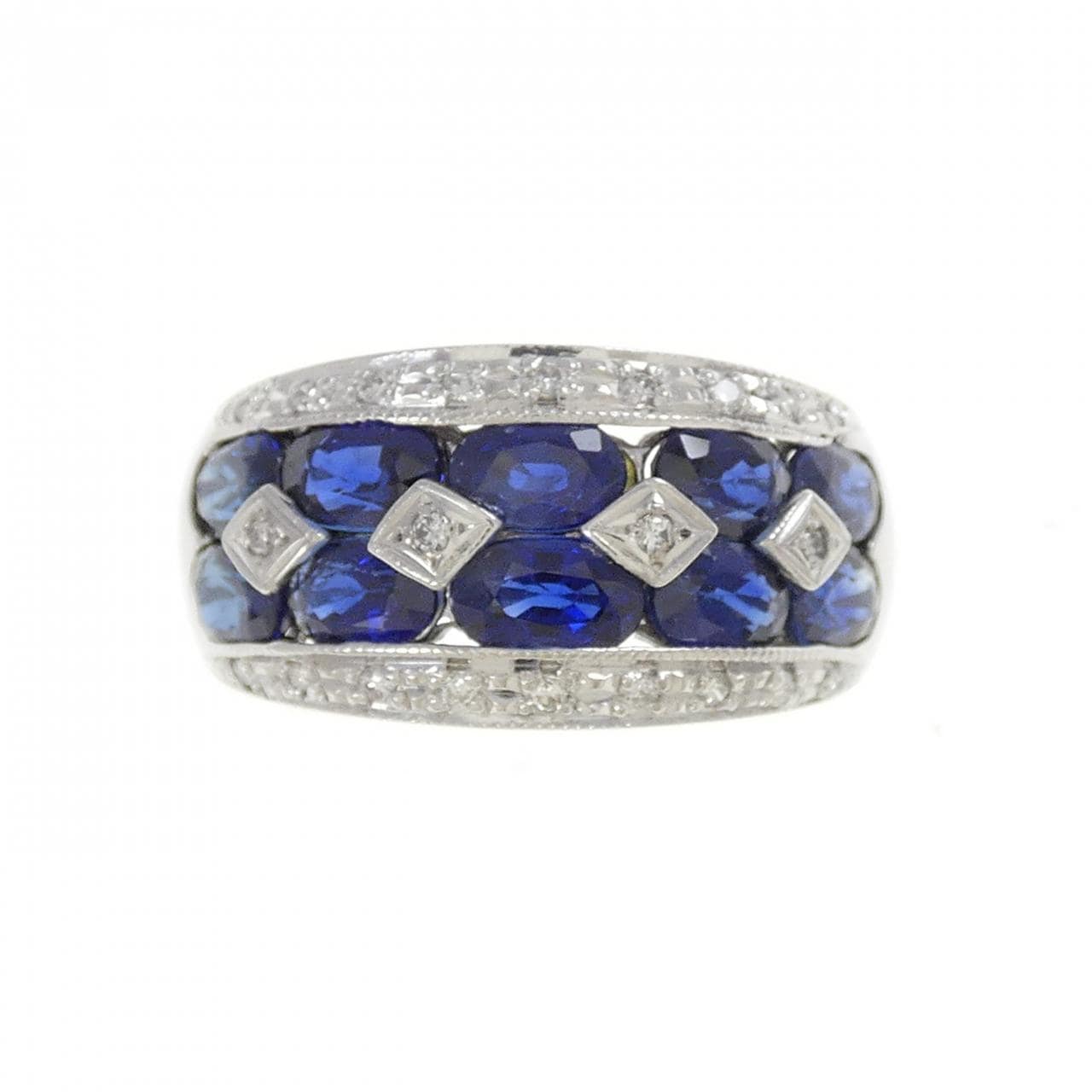 K18WG サファイヤ リング 3.60CT