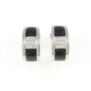 750WG オニキス ピアス/イヤリング 4.00CT
