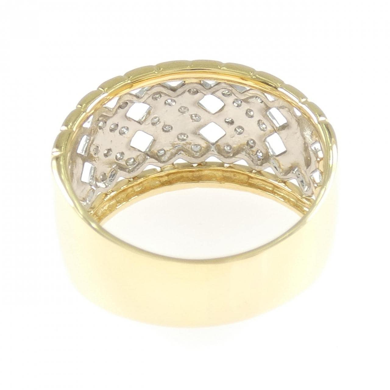 K18YG/PT900 ダイヤモンド リング 0.19CT