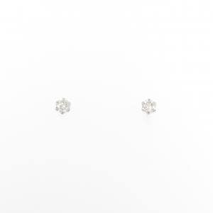 【新品】PT900 ソリティア ダイヤモンド ピアス 0.10CT