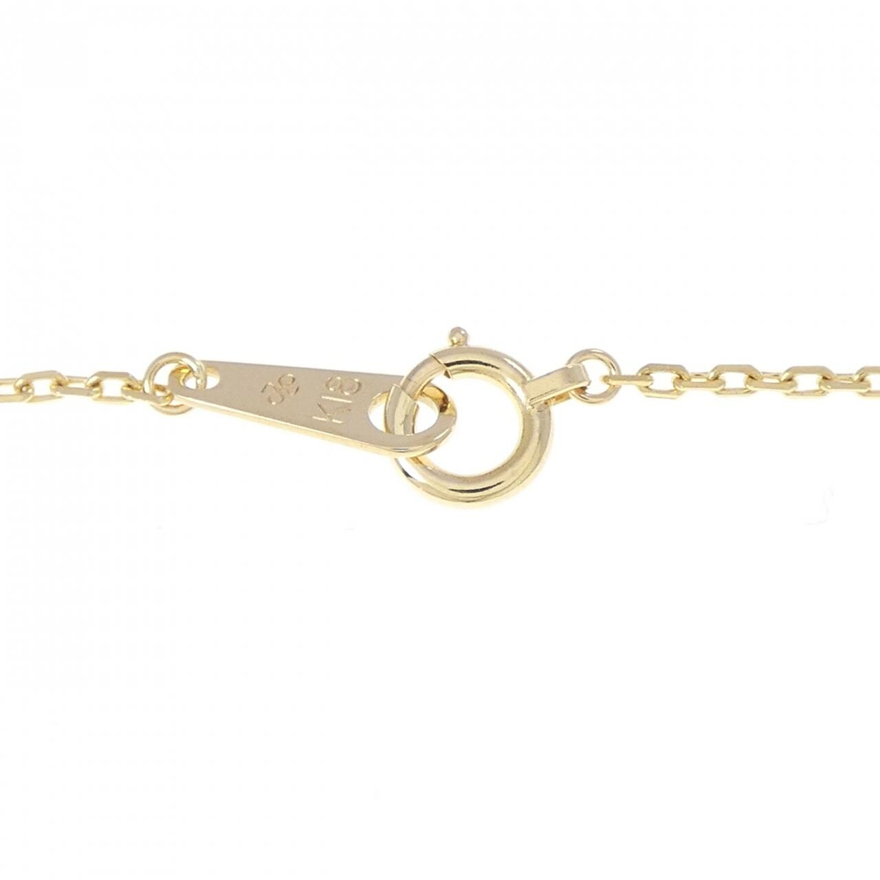 K18YG リボン 淡水パール ネックレス 5.4mm