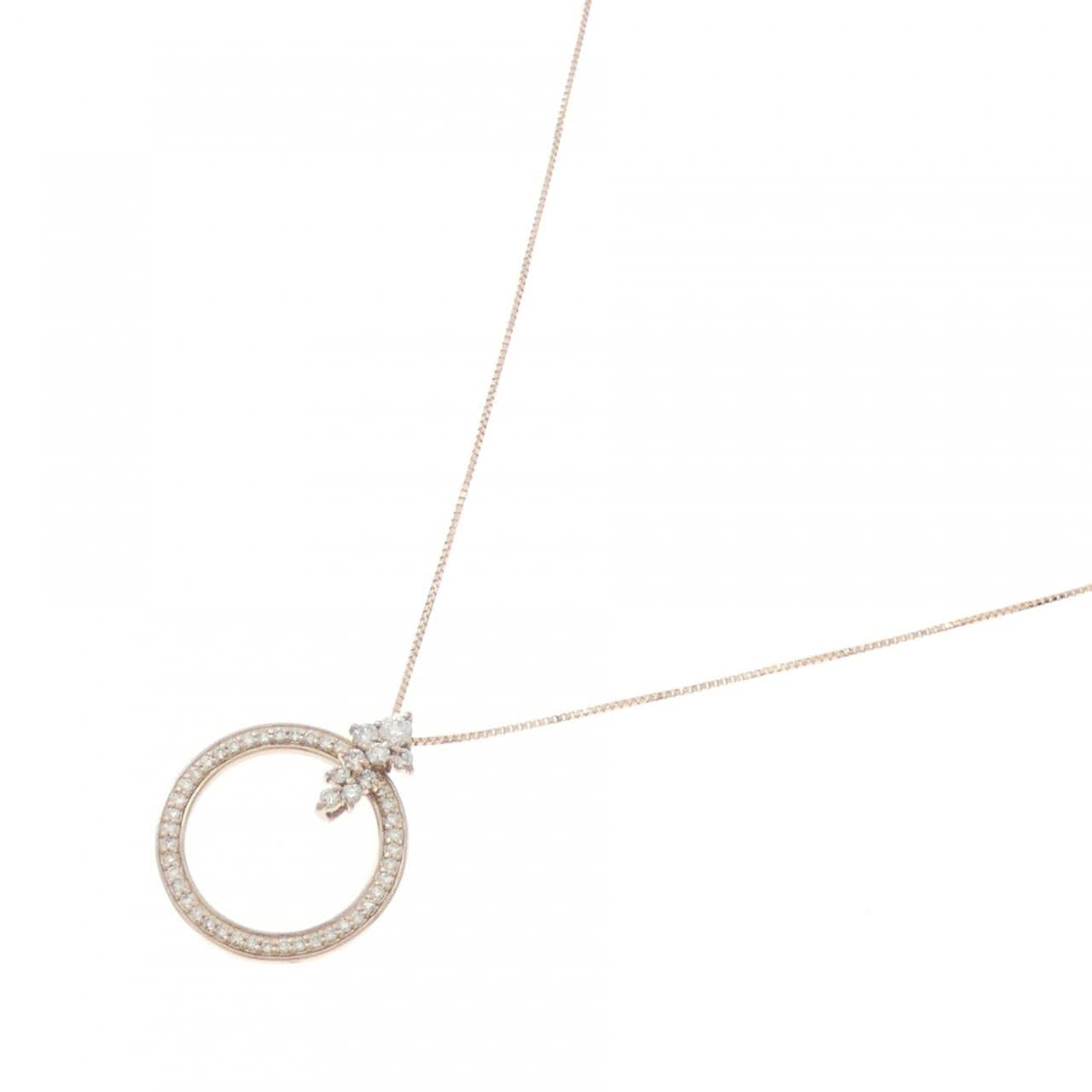 K18PG ダイヤモンド ネックレス 0.45CT