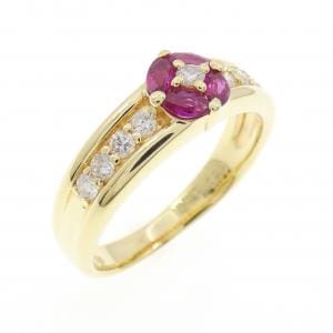 K18YG ルビー リング 0.29CT
