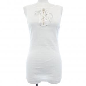 プラダ PRADA トライアングルロゴ レース付コットンタンクトップ 39603 SOOO 10Z0 タンクトップ