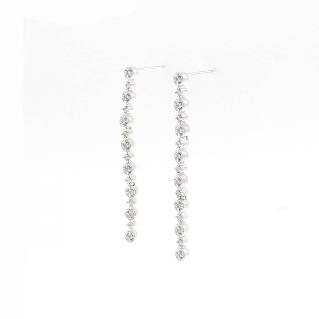 K18WG ダイヤモンド ピアス 0.24CT