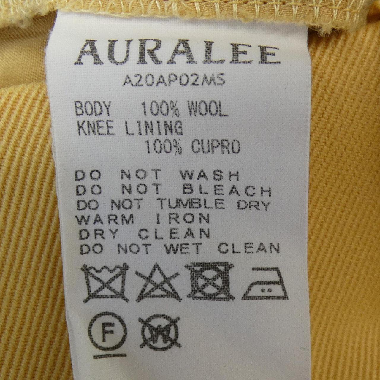 オーラリー AURALEE A20AP02MS パンツ