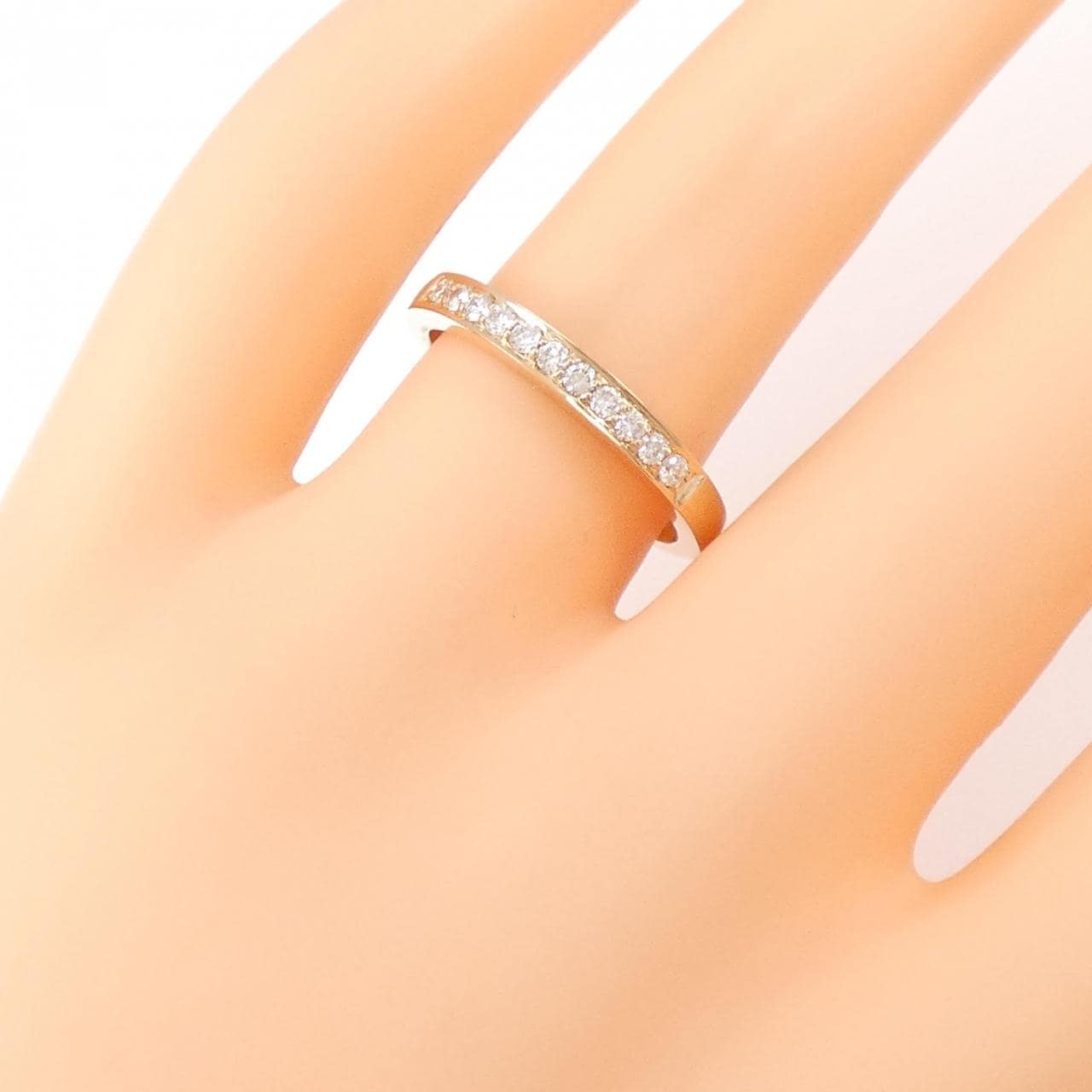 K18PG Half Eternity Diamond Ring 0.20CT