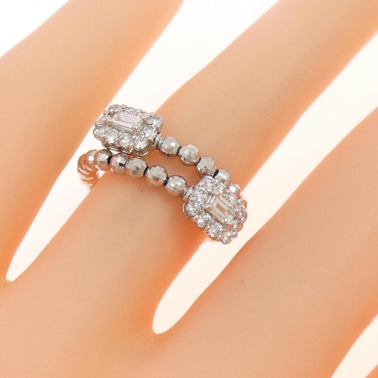 PT950/PT850 ダイヤモンド リング 0.50CT