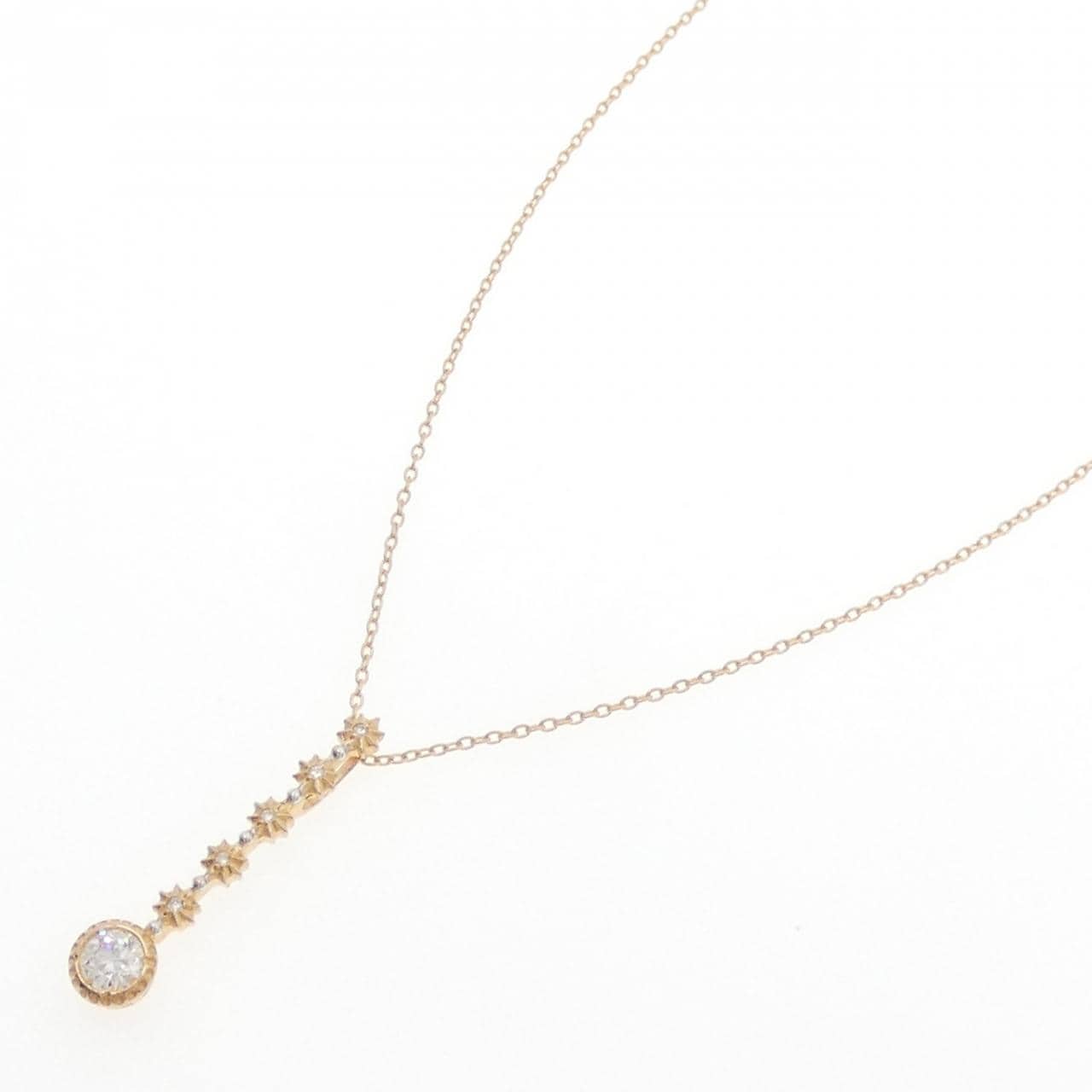 K18PG/K18WG ダイヤモンド ネックレス 0.348CT