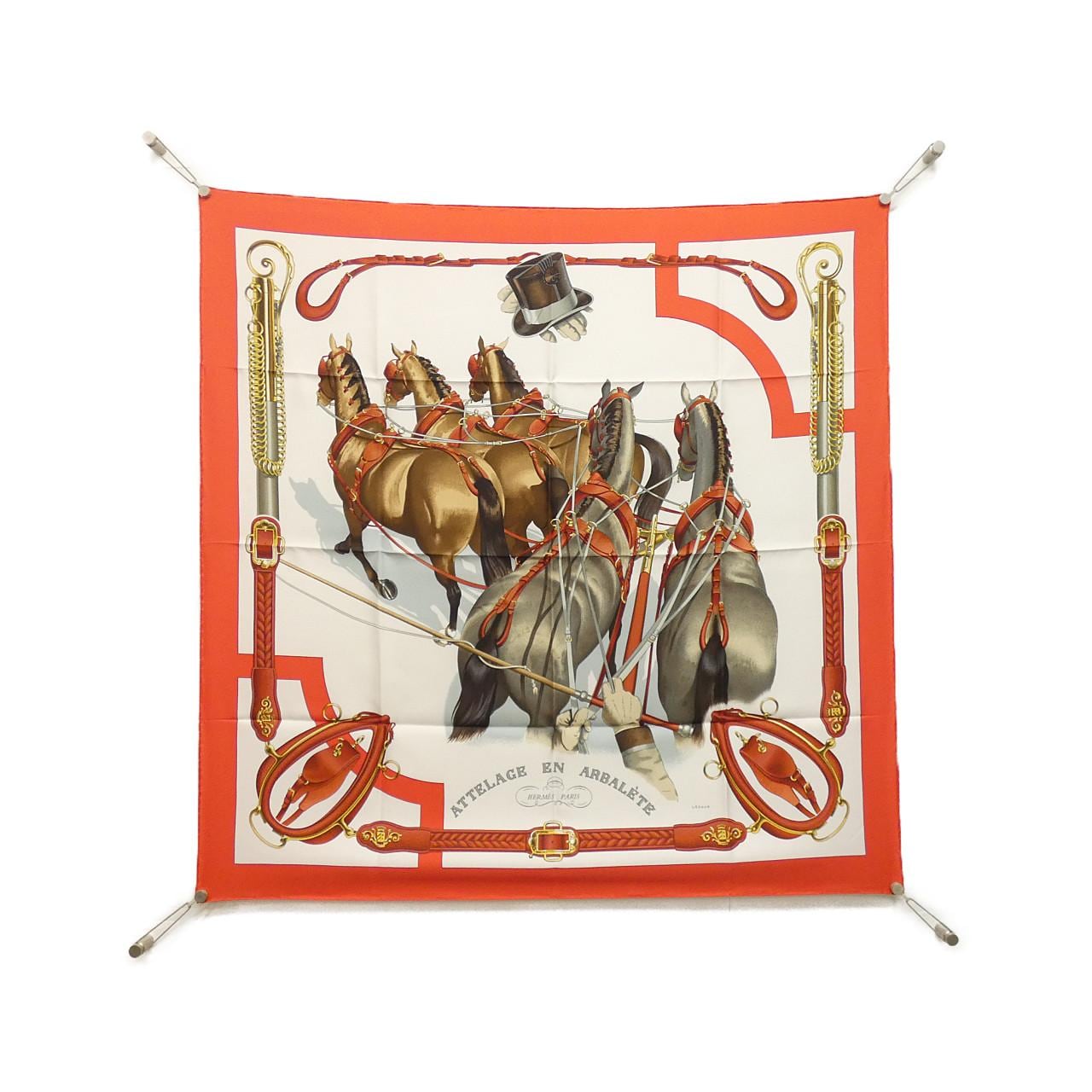 エルメス ATTELAGE EN ARBALETE 001554S スカーフ
