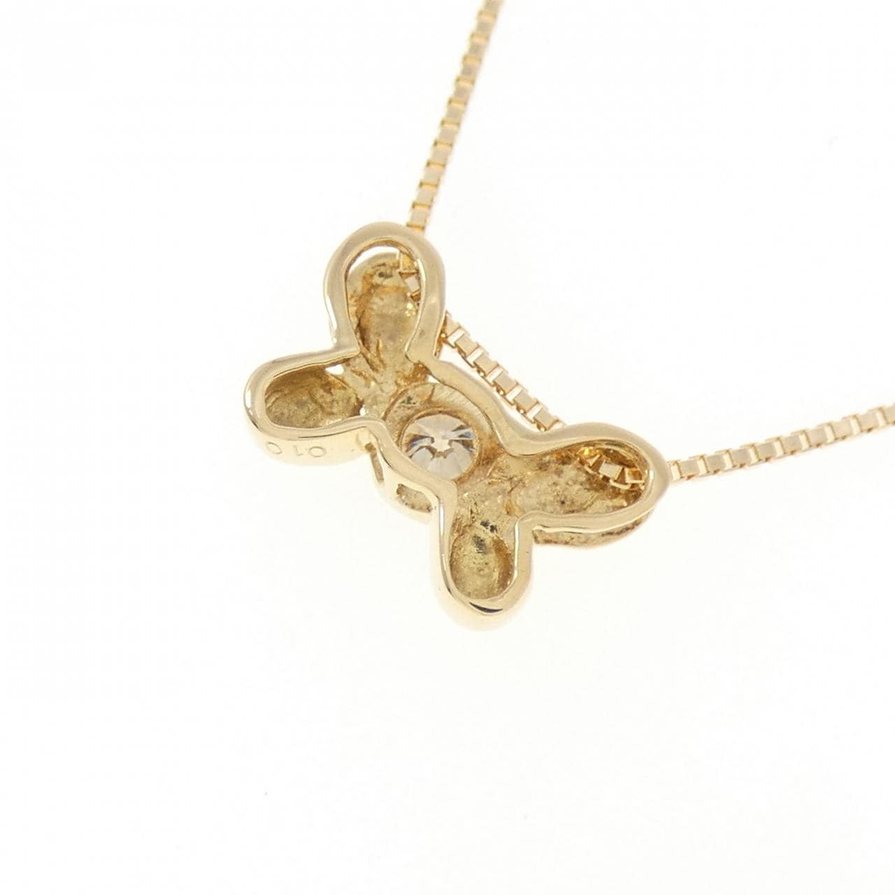K18YG ダイヤモンド ネックレス 0.10CT