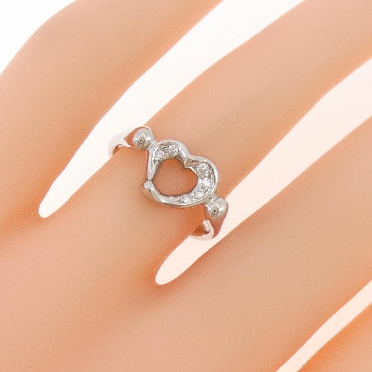 ティファニー オープンハート リング