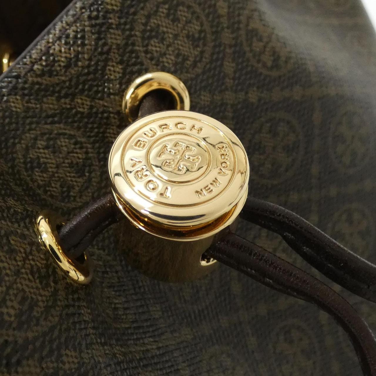 【新品】トリーバーチ T MONOGRAM COATED CANVAS MINI BUCKET BAG 164889 バッグ