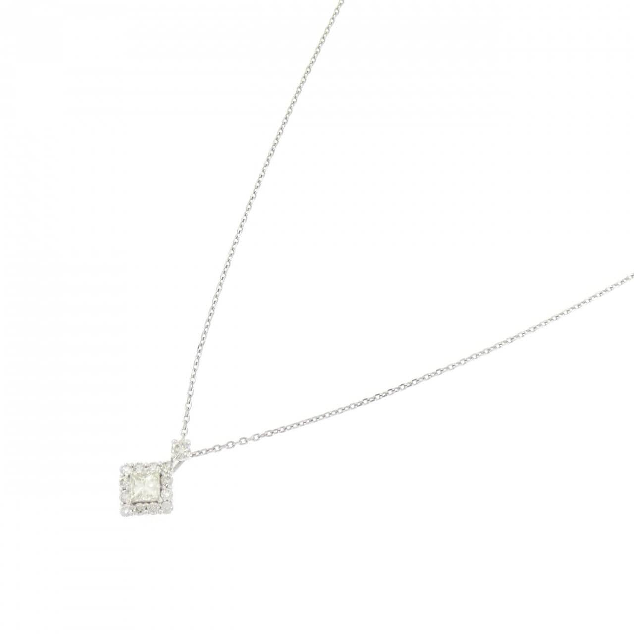 【新品】PT900/PT850 ダイヤモンド ネックレス 0.16CT