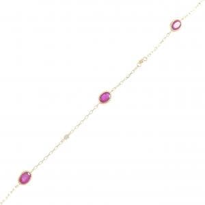 K18YG ルビー ブレスレット 0.96CT