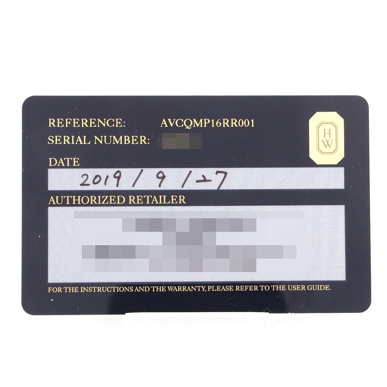 【ノーメンテナンス還元価格】ハリーウィンストン アヴェニューCミニ･ムーンフェイズ PG/D AVCQMP16RR001 PG･RG クォーツ