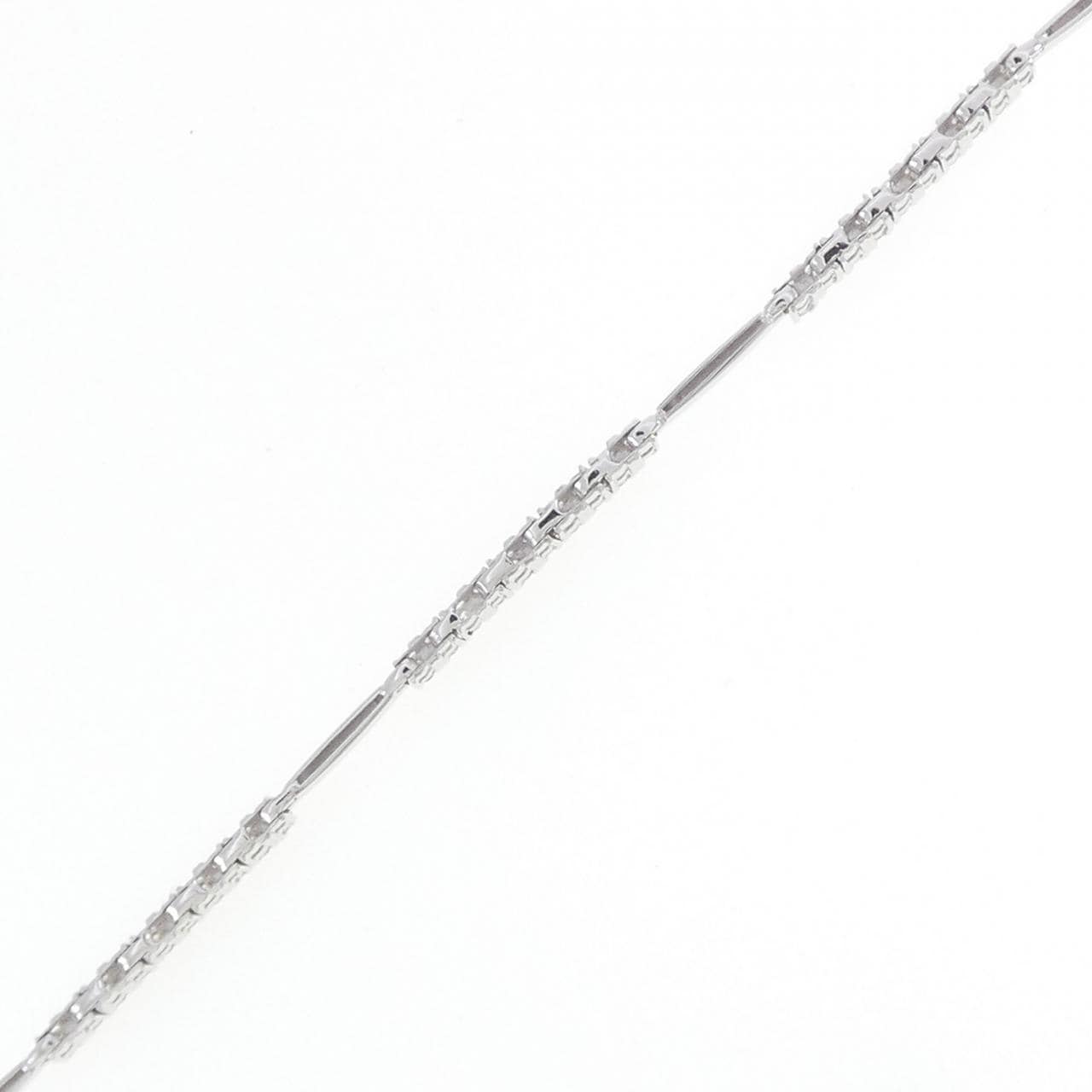 K18WG ダイヤモンド ブレスレット 1.00CT
