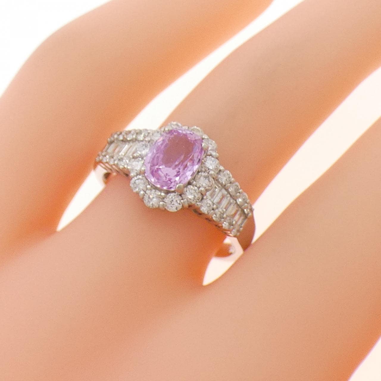 PT950 サファイヤ リング 1.179CT