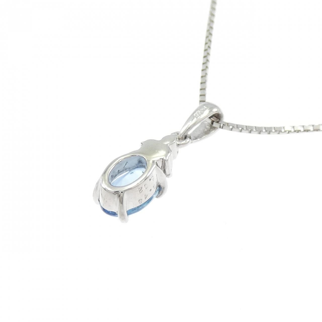 PT900/PT850海蓝宝项链 0.43克拉