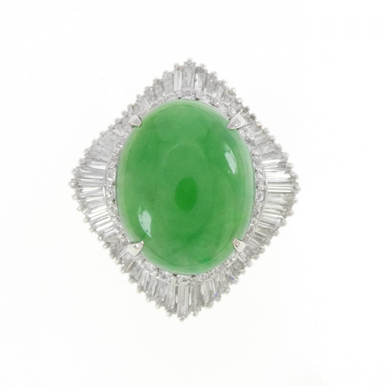 PT900 ヒスイ リング 6.81CT