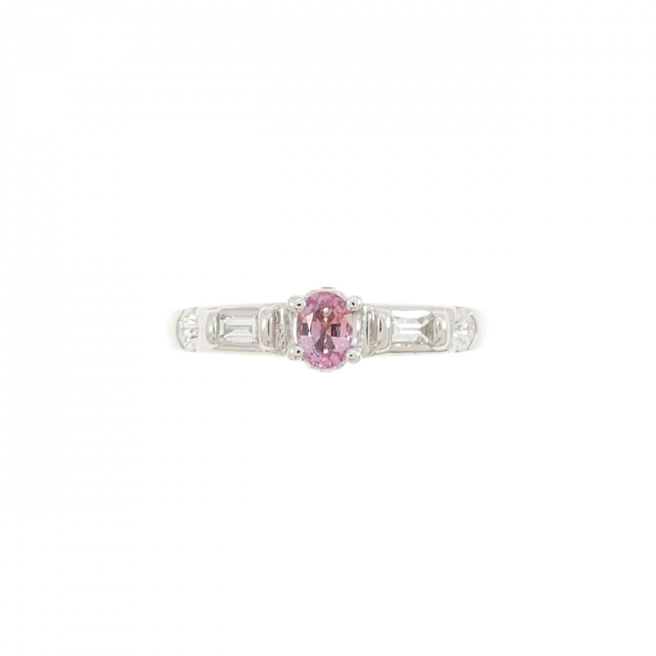 K18WG サファイヤ リング 0.182CT