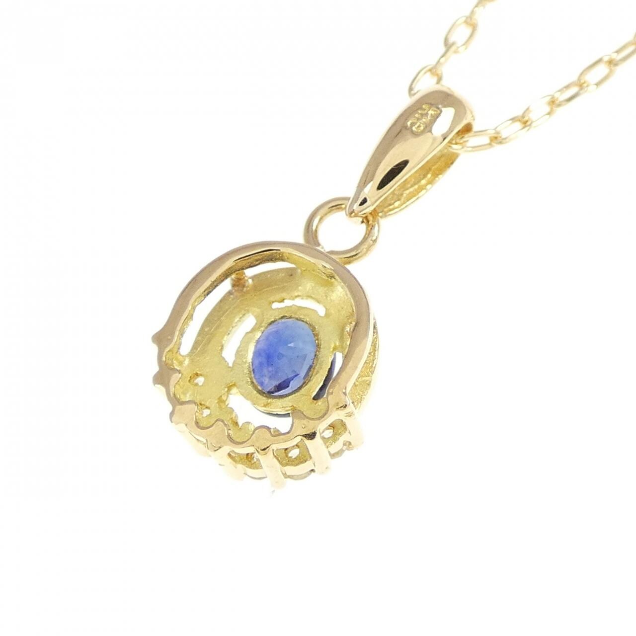 K18YG sapphire necklace