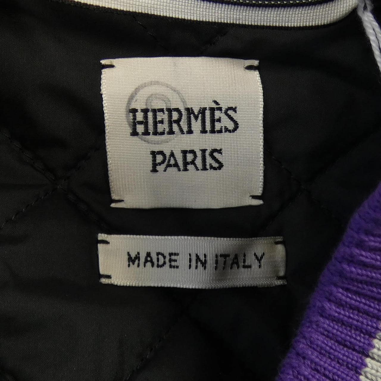 HERMES HERMES FIGURE ARTISTIQUE VARSITY EMBROIDE 3H4208DD 束腰外套