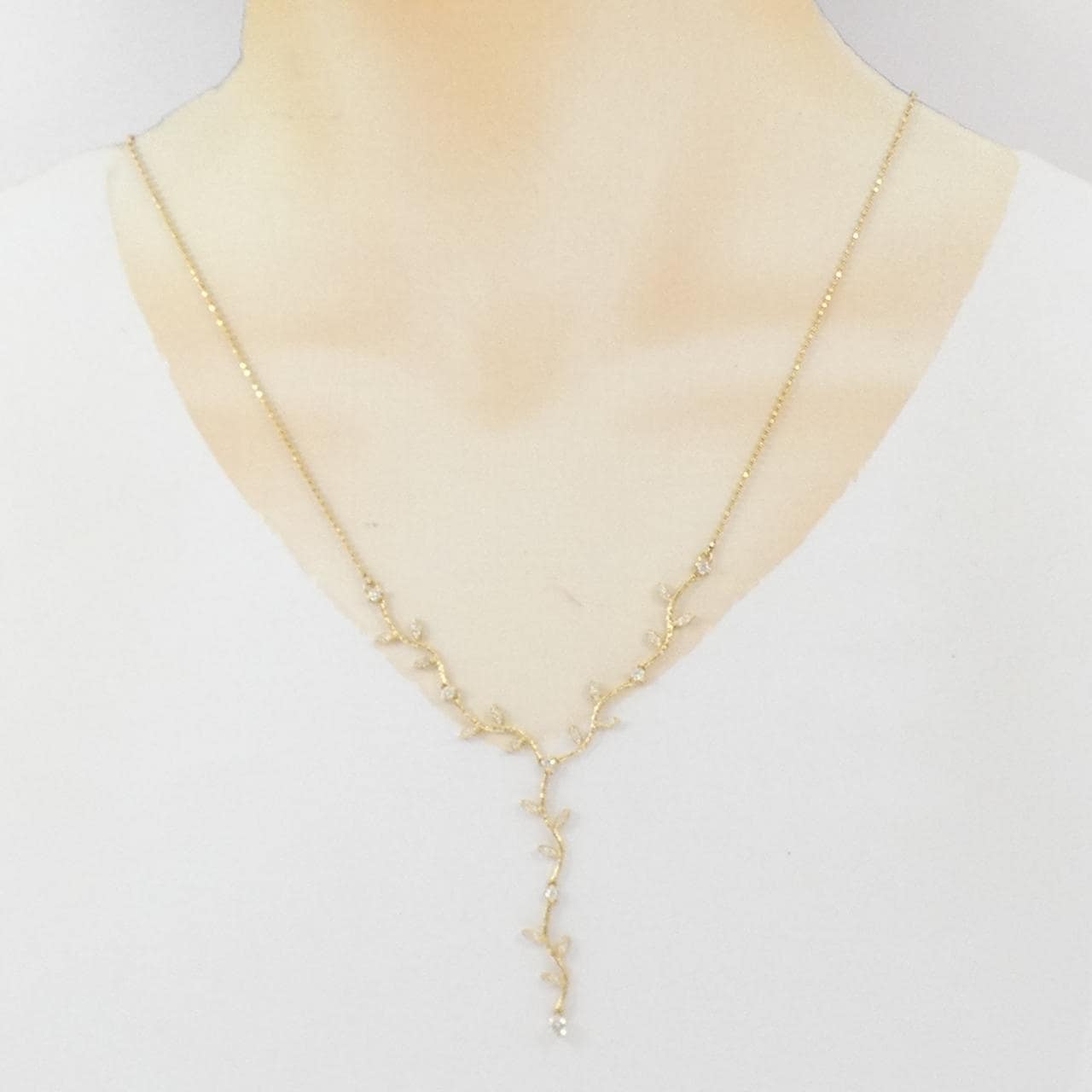 K18YG ダイヤモンド ネックレス 0.65CT