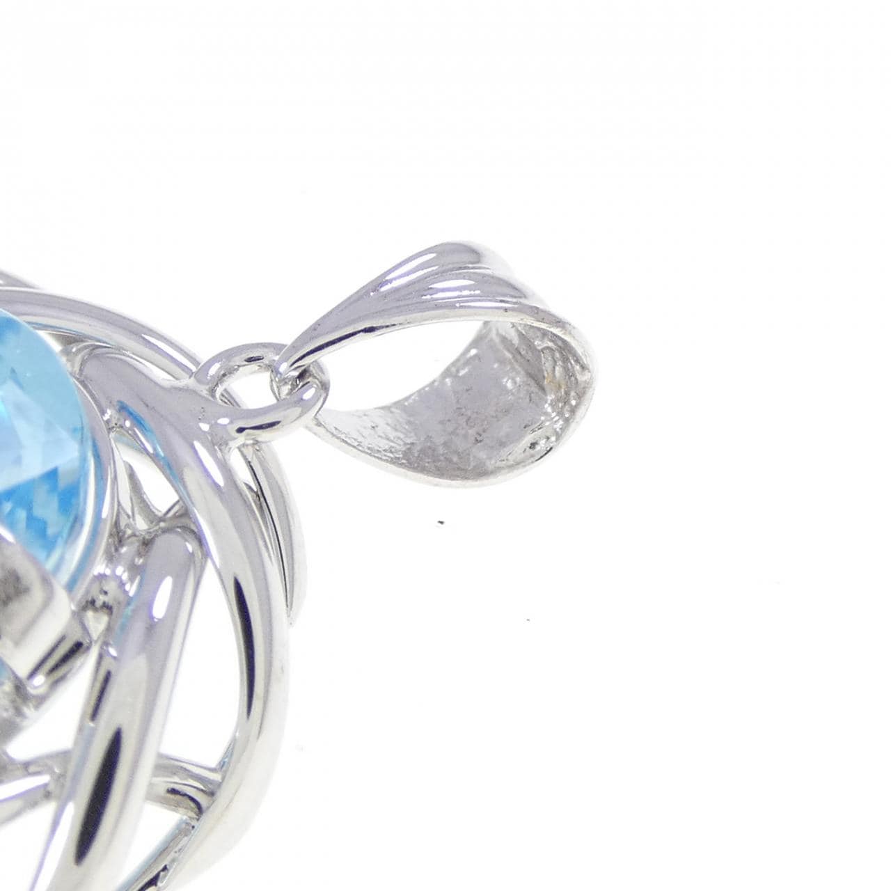 K14WG ブルートパーズ ペンダント 15.02CT