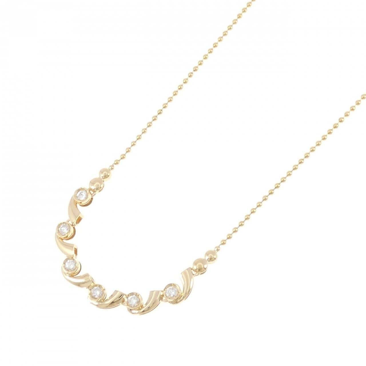 K18YG ダイヤモンド ネックレス 0.50CT