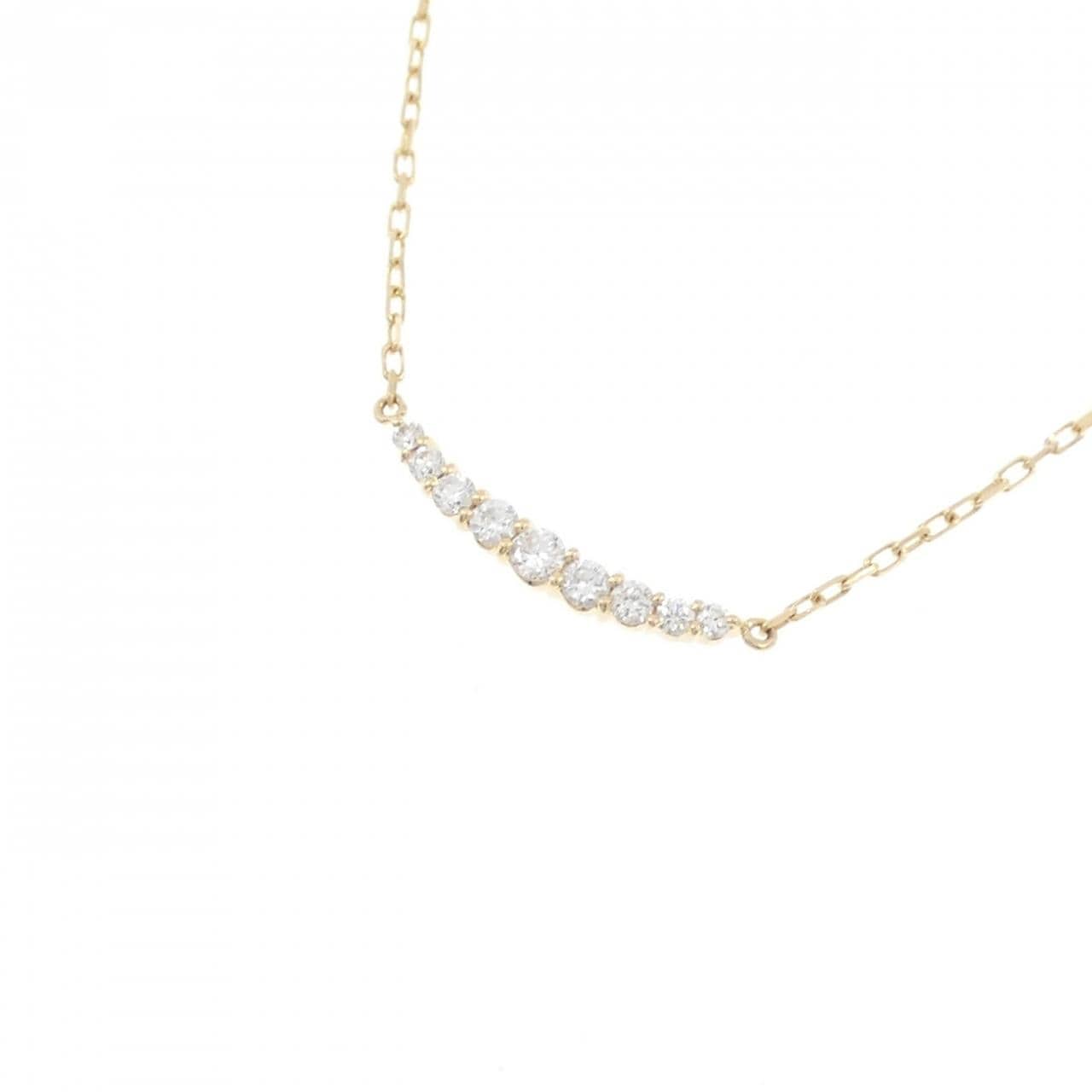 K18YG ダイヤモンド ネックレス 0.08CT