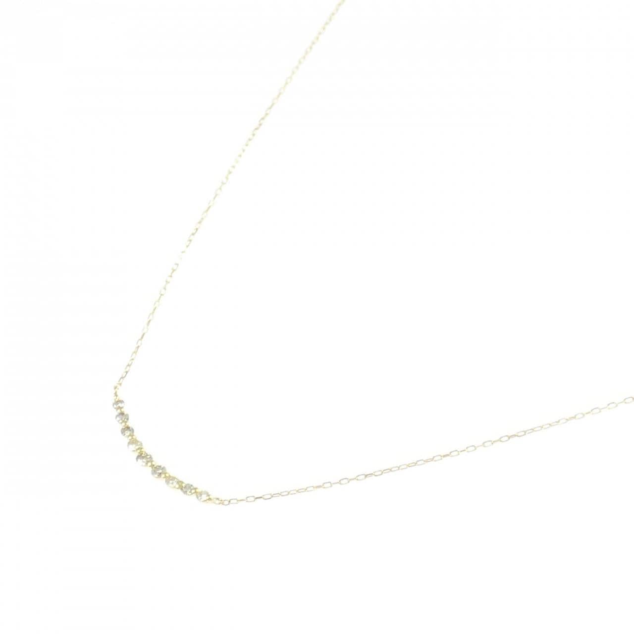 K18YG ダイヤモンド ネックレス 0.10CT