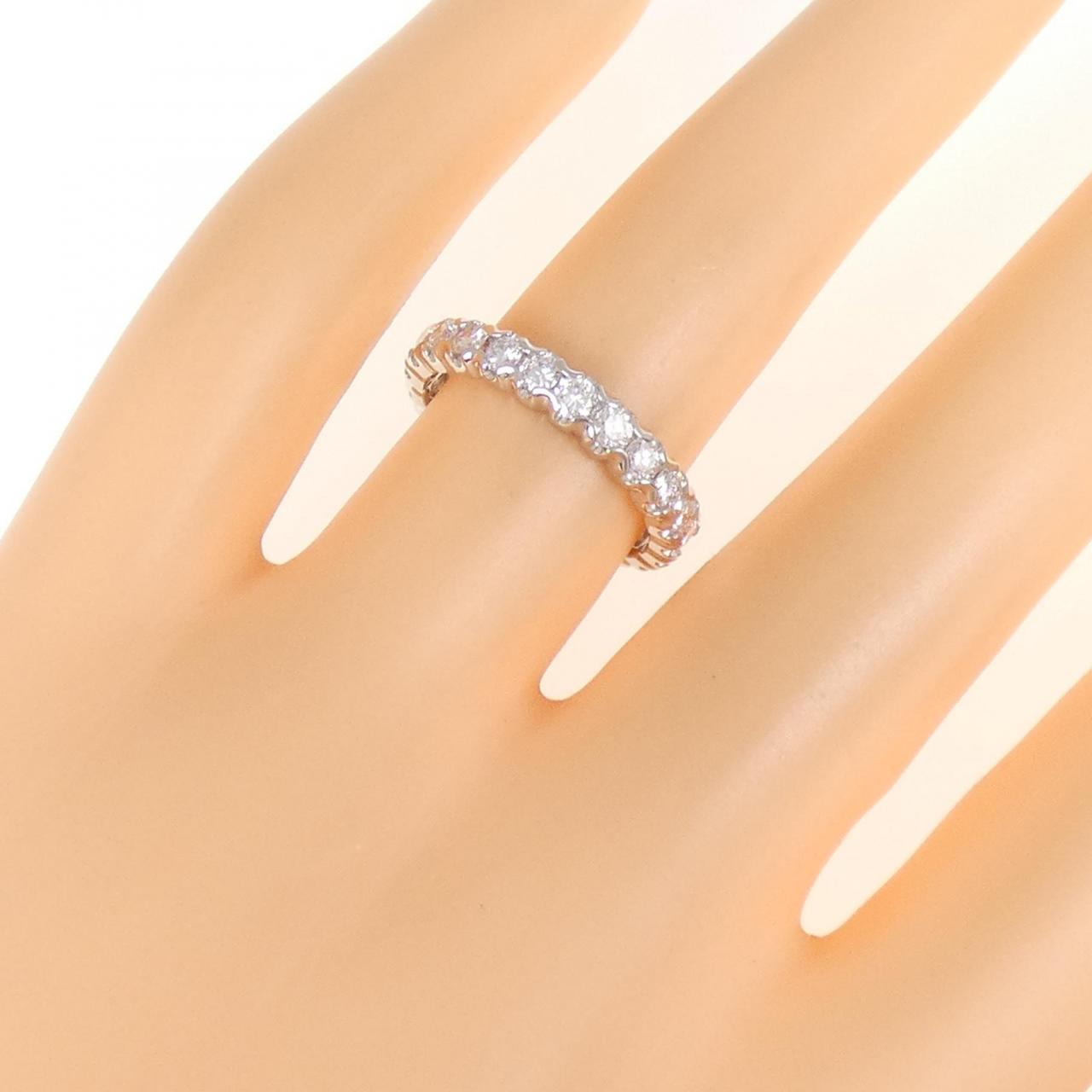 PT900 ハーフエタニティ ダイヤモンド リング 1.02CT